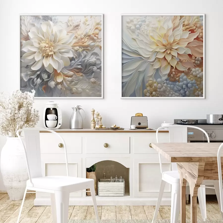 Fototapety Objemové abstraktné kvety d00379