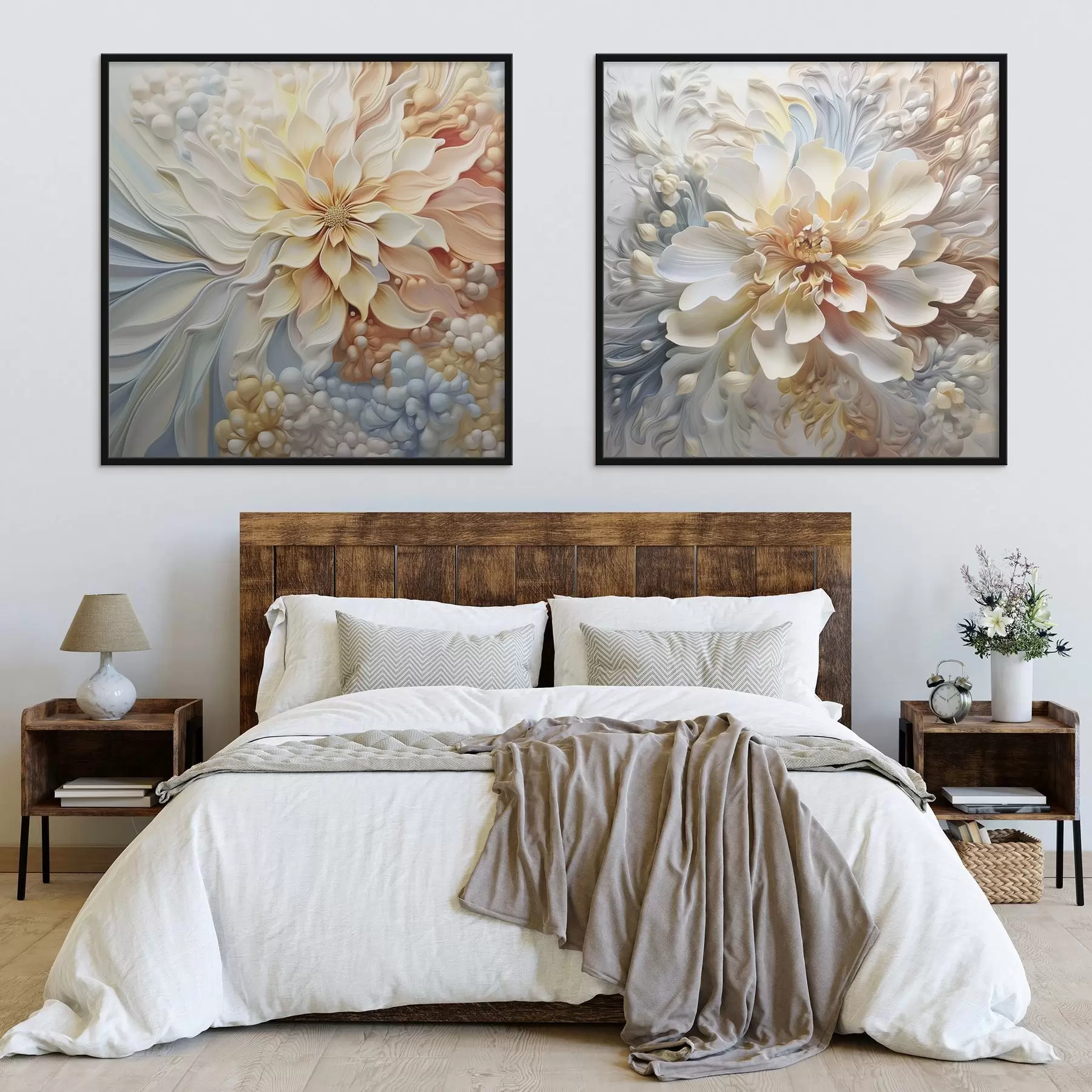 Fototapety Veľké abstraktné neobvyklé kvety d00380