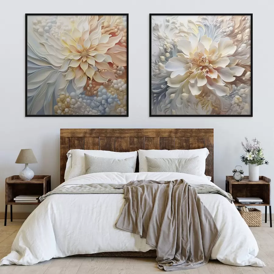 Fototapety Veľké abstraktné neobvyklé kvety d00380