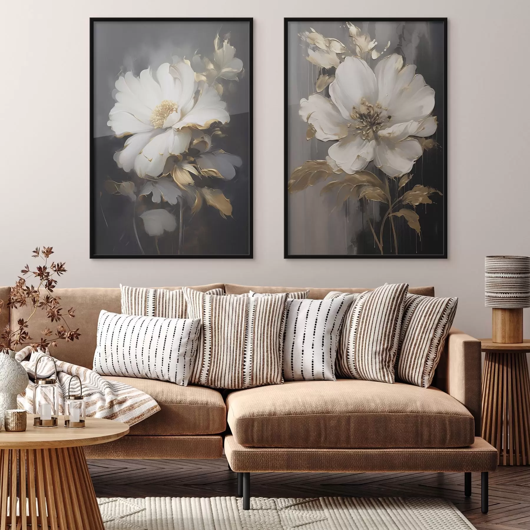 Fototapety Krásne kvety na tmavom pozadí d00428