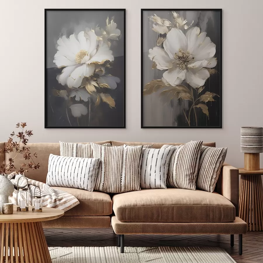 Fototapety Krásne kvety na tmavom pozadí d00428