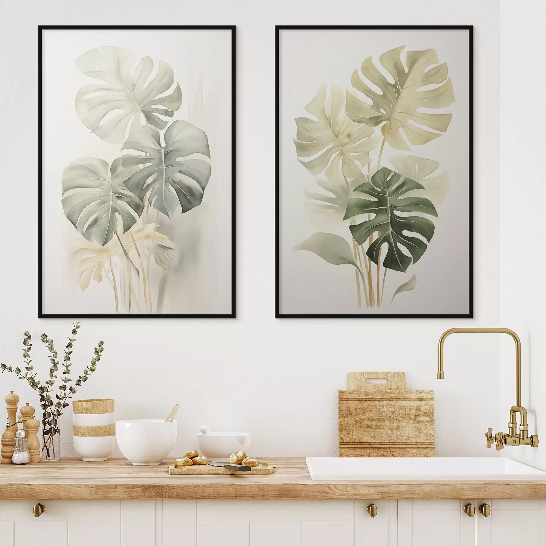 Fototapety Listy Monstera, tropické listy d00429