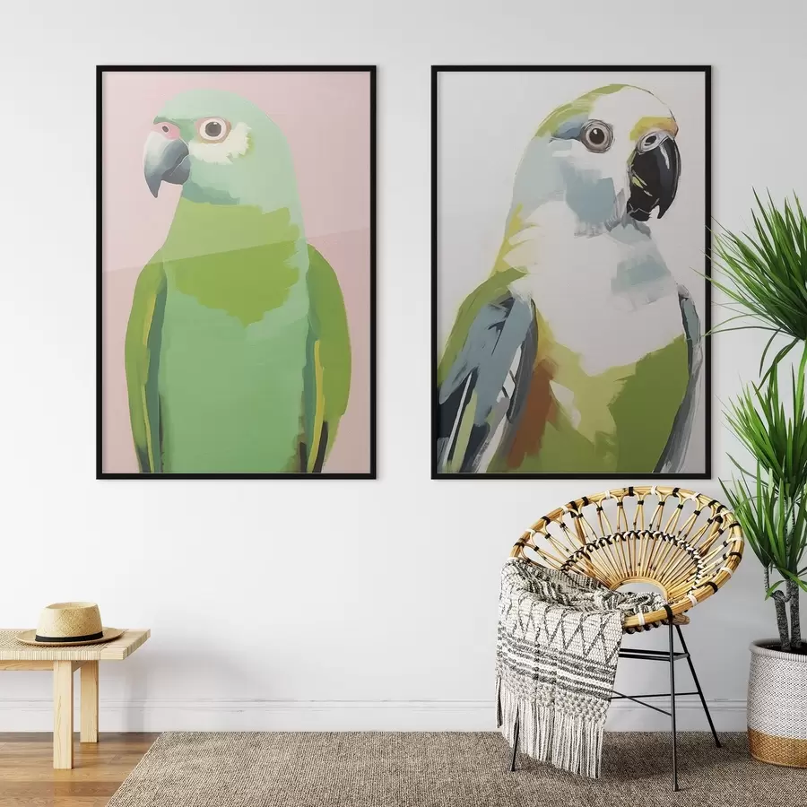 Fototapety Tropické papagáje d00441