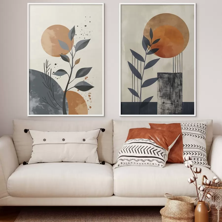 Fototapety Listy pri západe slnka d00469