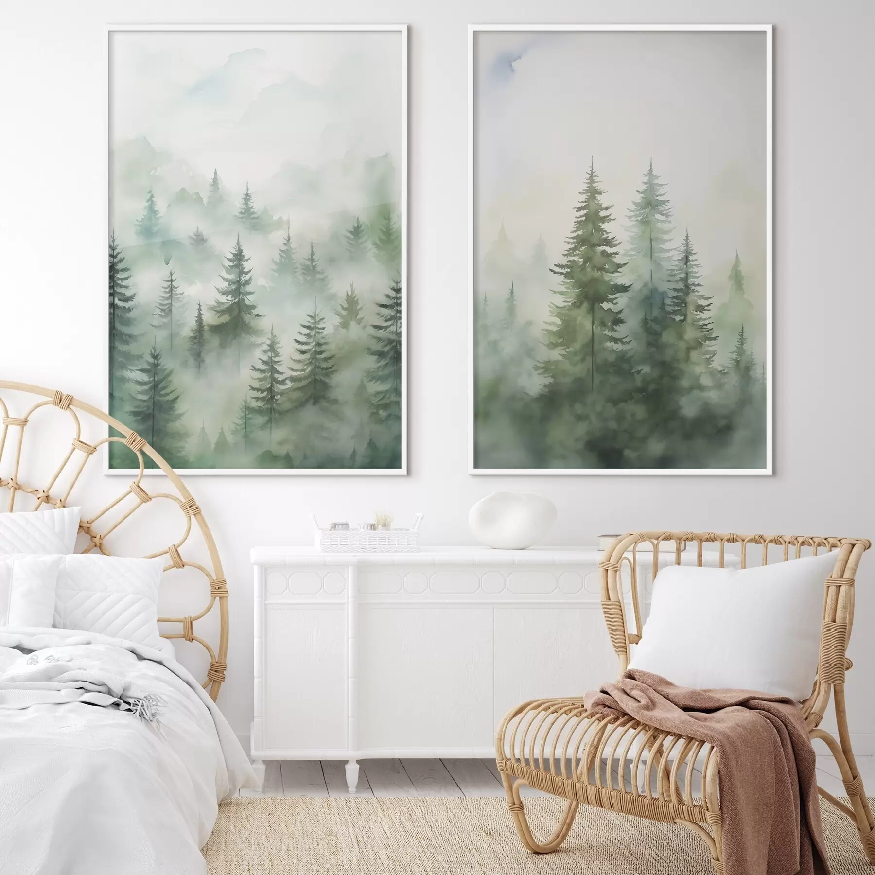 Fototapety Les v hmle d00534