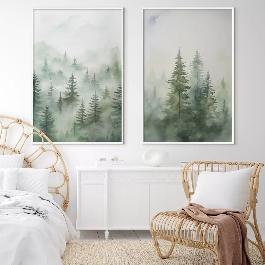 Fototapety Les v hmle d00534