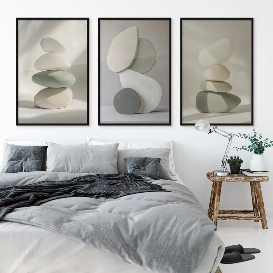 Fototapety Pealistické estetické kamene, dekorácie domov, prirodzené osvetlenie d00418