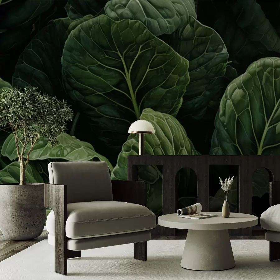 Fototapety Hravé zelené listy w05043