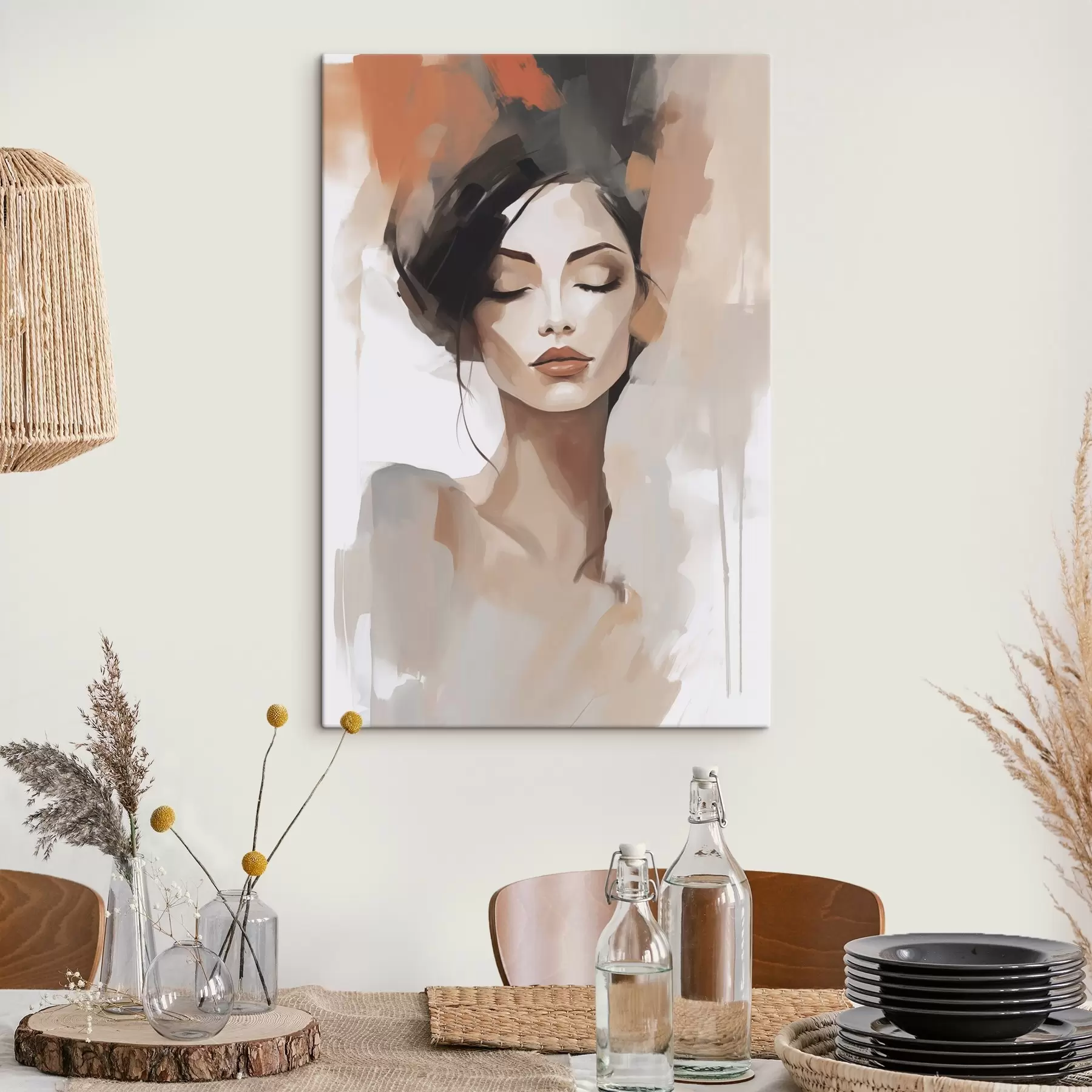Obraz Abstraktný portrét dievčaťa s47151