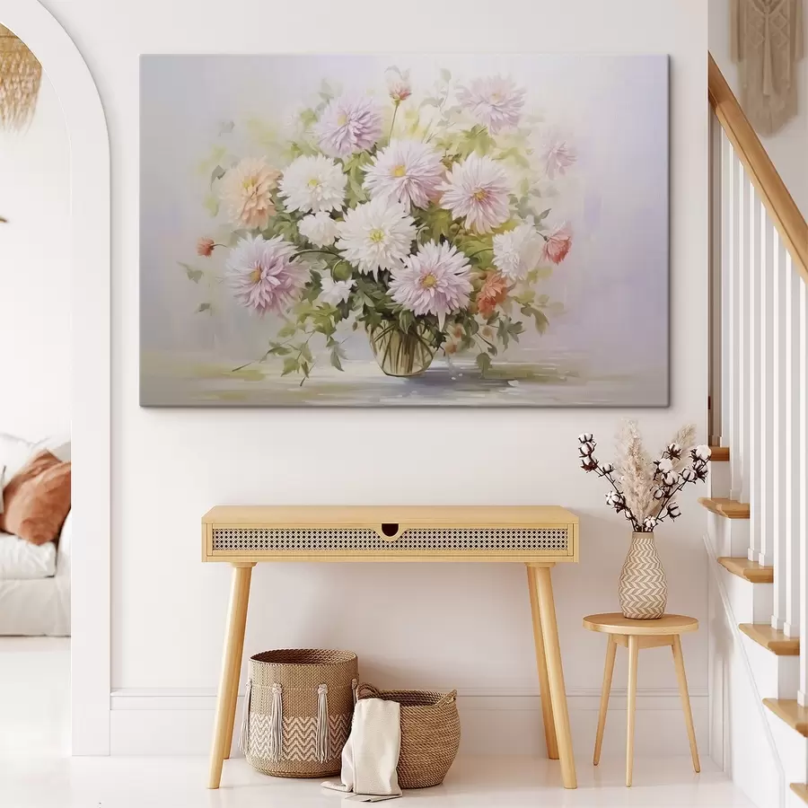 Obraz Chryzantémy v kvetináči s47154