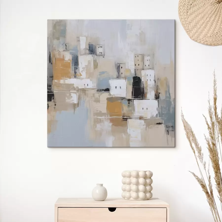 Obraz Abstraktná mestská imitácia maľby s47242