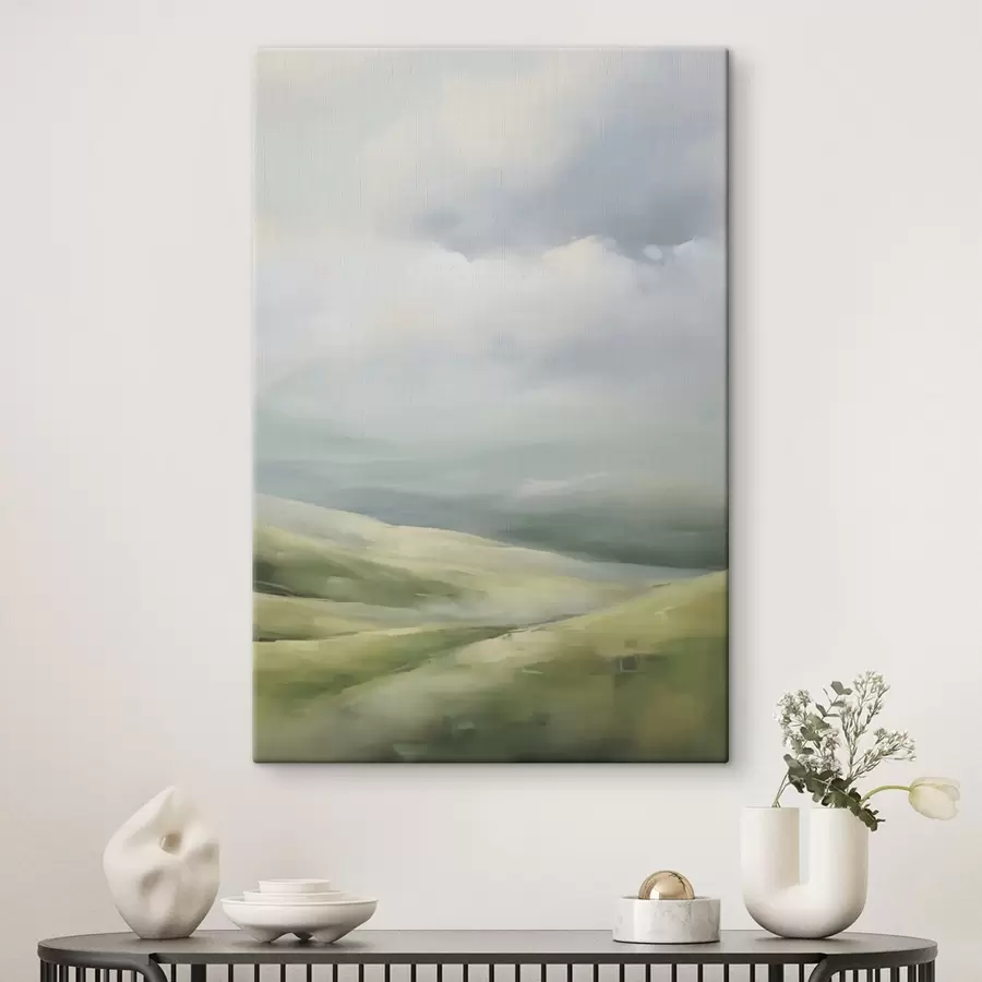 Obraz Pole na pozadí mrakov s47243