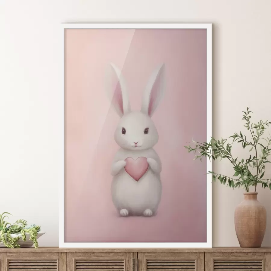 Fototapety Zajačik so srdcom f47146