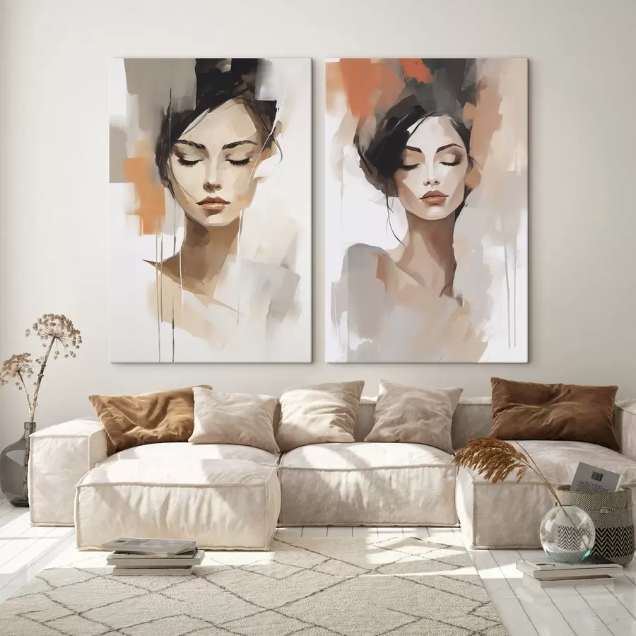 Obraz Abstraktný portrét dievčaťa m01159