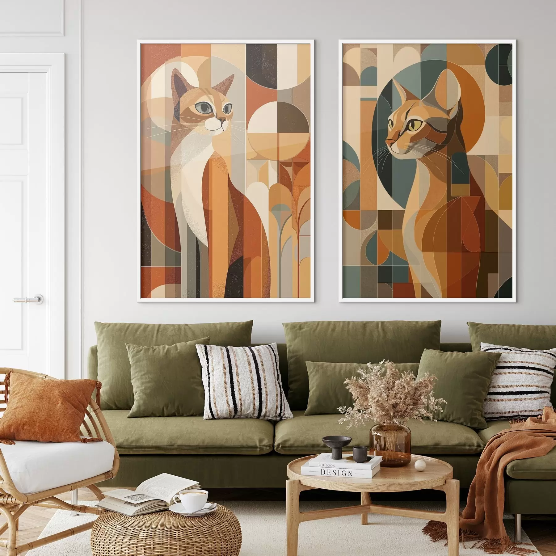 Fototapety Abstraktné mačky d00841