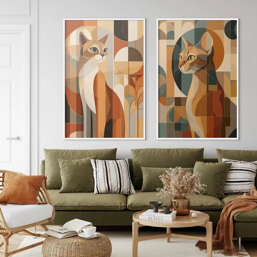 Fototapety Abstraktné mačky d00841