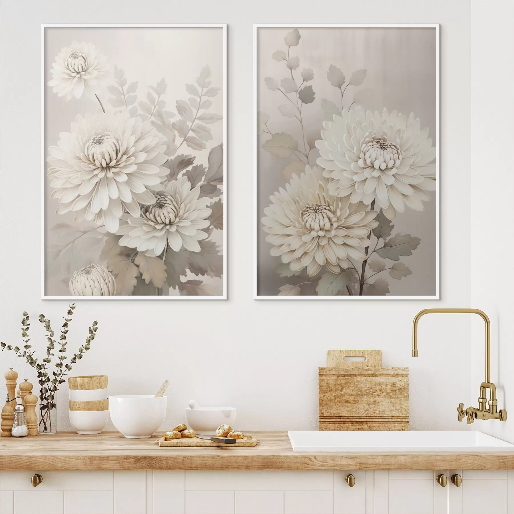 Fototapety Abstraktné chryzantémy d00856