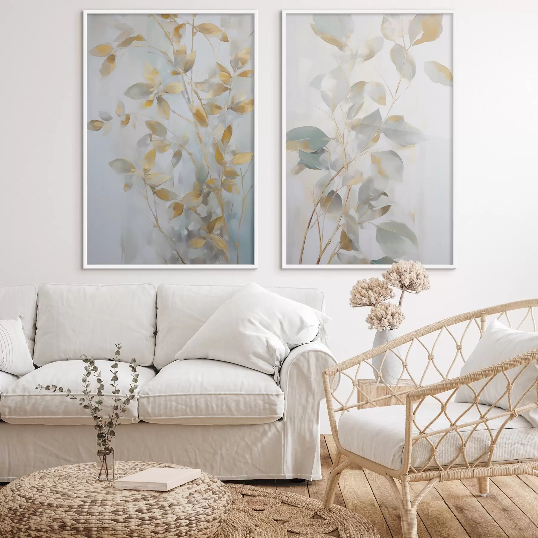 Fototapety Abstraktné listy imitácia maľby d00907