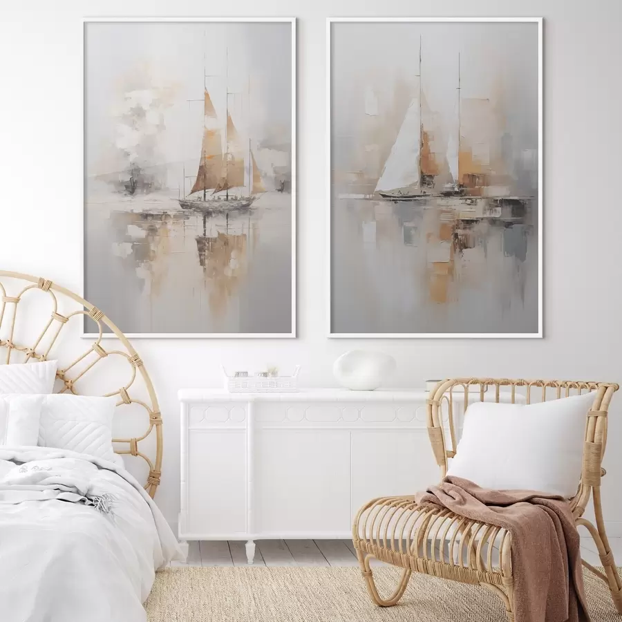 Fototapety Maľba imitácie plachetnice d00948