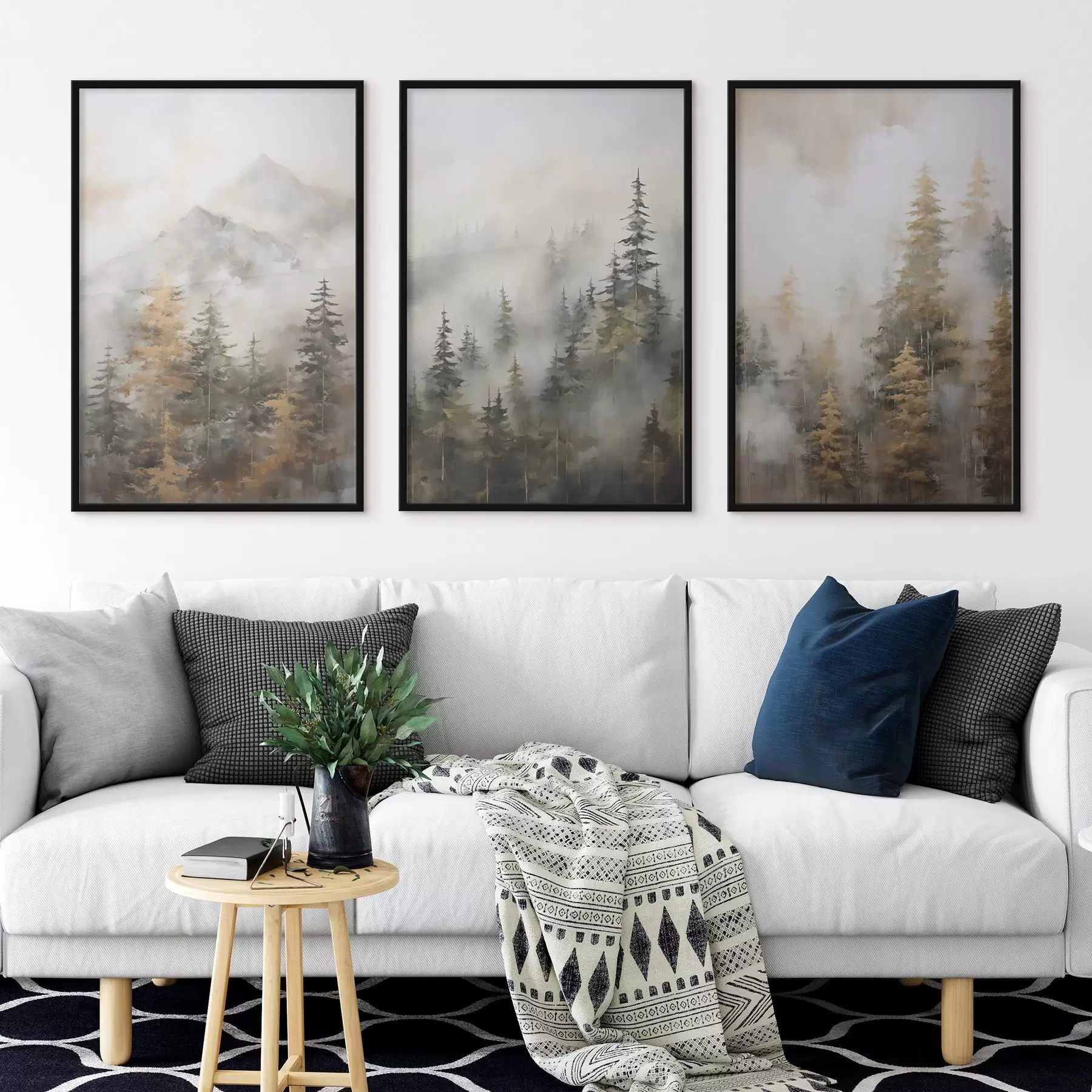 Fototapety Lesná imitácia maľby d00996