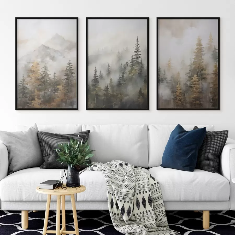 Fototapety Lesná imitácia maľby d00996