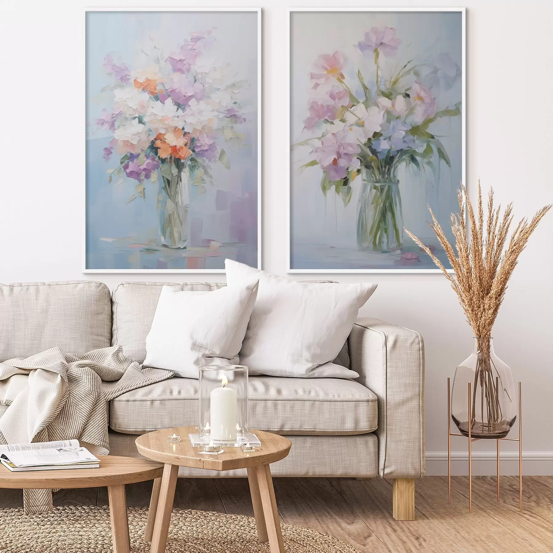 Fototapety Kytica vo váze imitácia maľby d01031