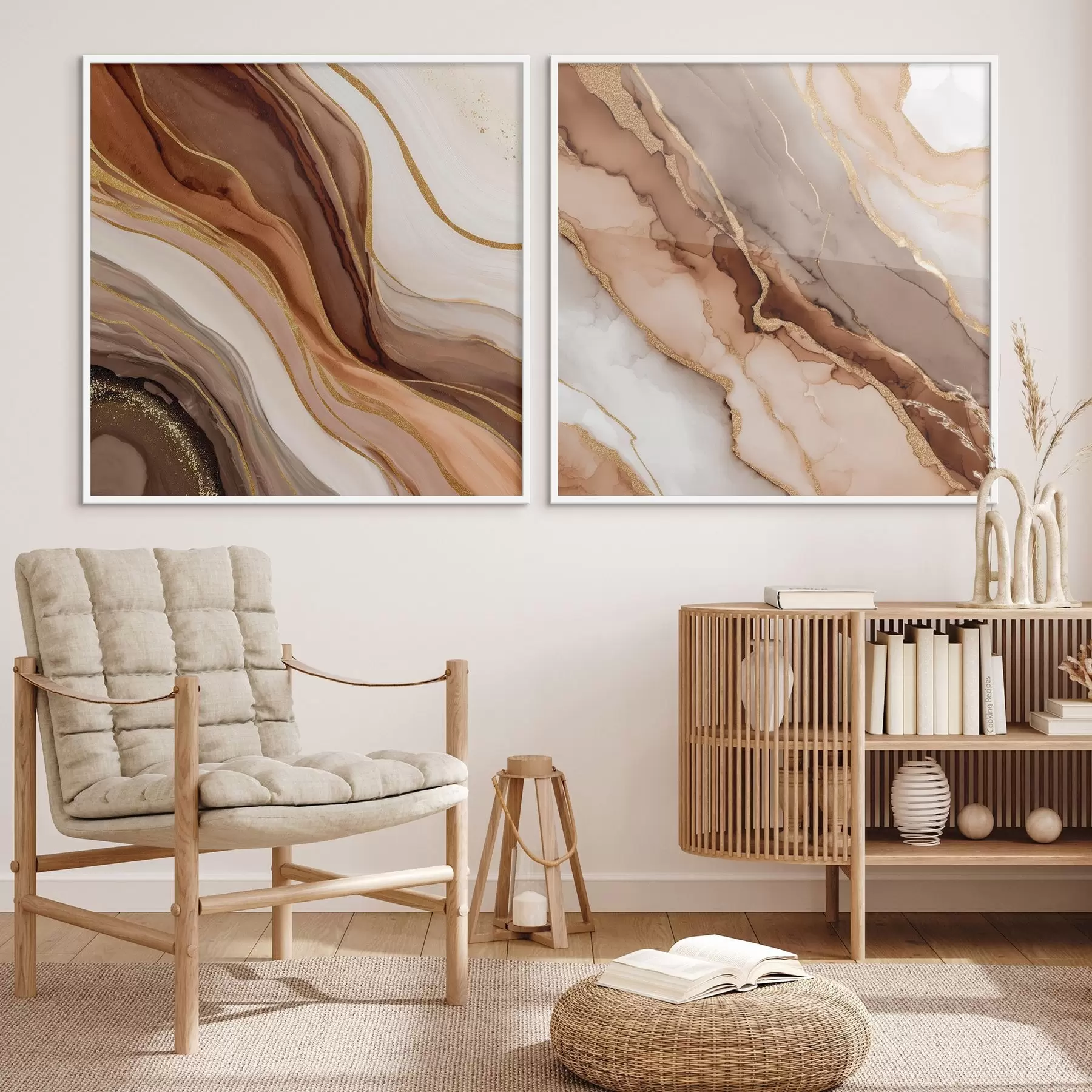 Fototapety Dvojdielna abstraktná kompozícia s plynulými prechodmi medzi vrstvami d00982