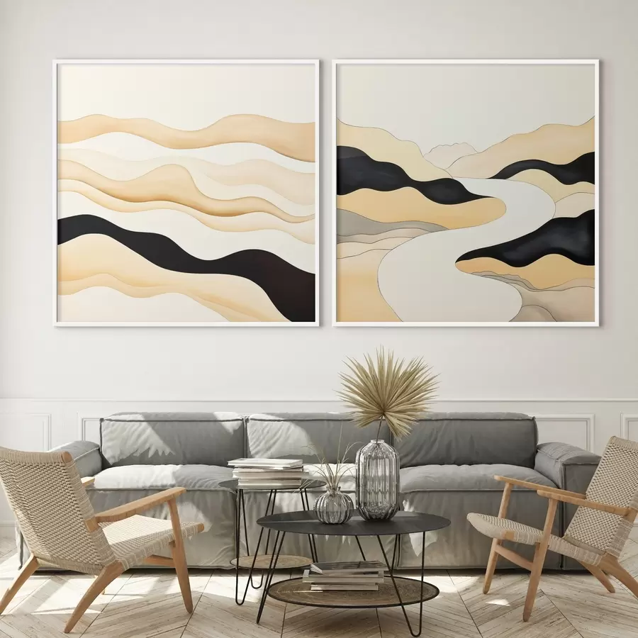 Fototapety Abstraktné formy inšpirované prírodnými rytmami d00992