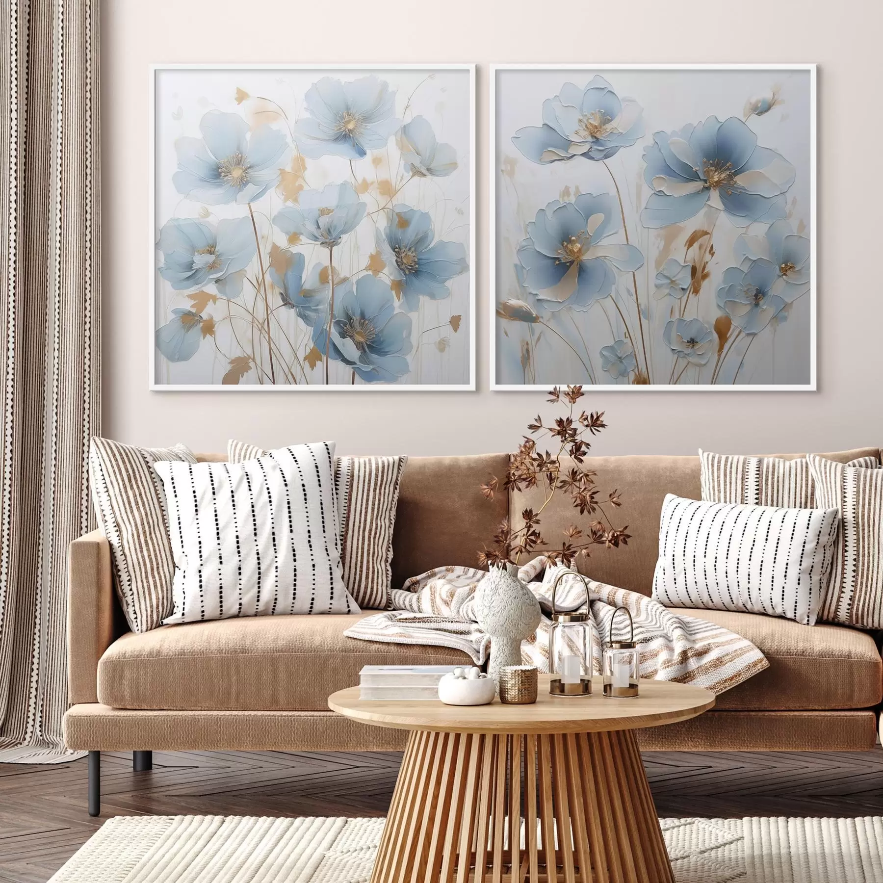 Fototapety Jemné kvety imitácia maľby d01044