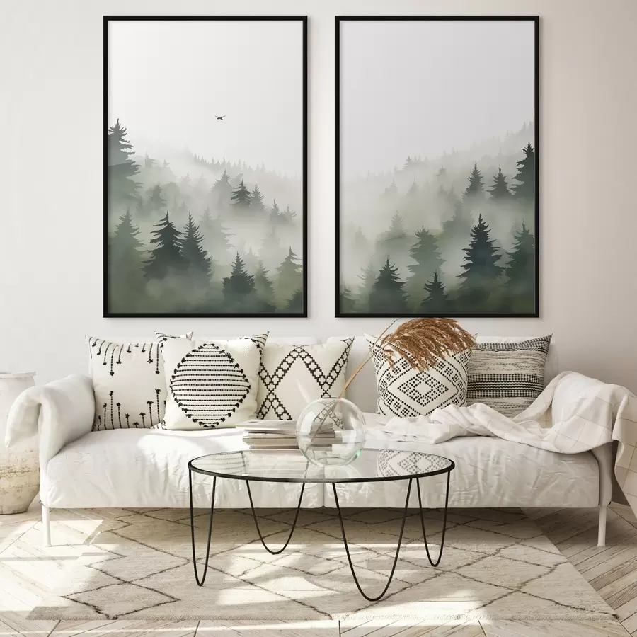 Fototapety Hmlistý les d01061