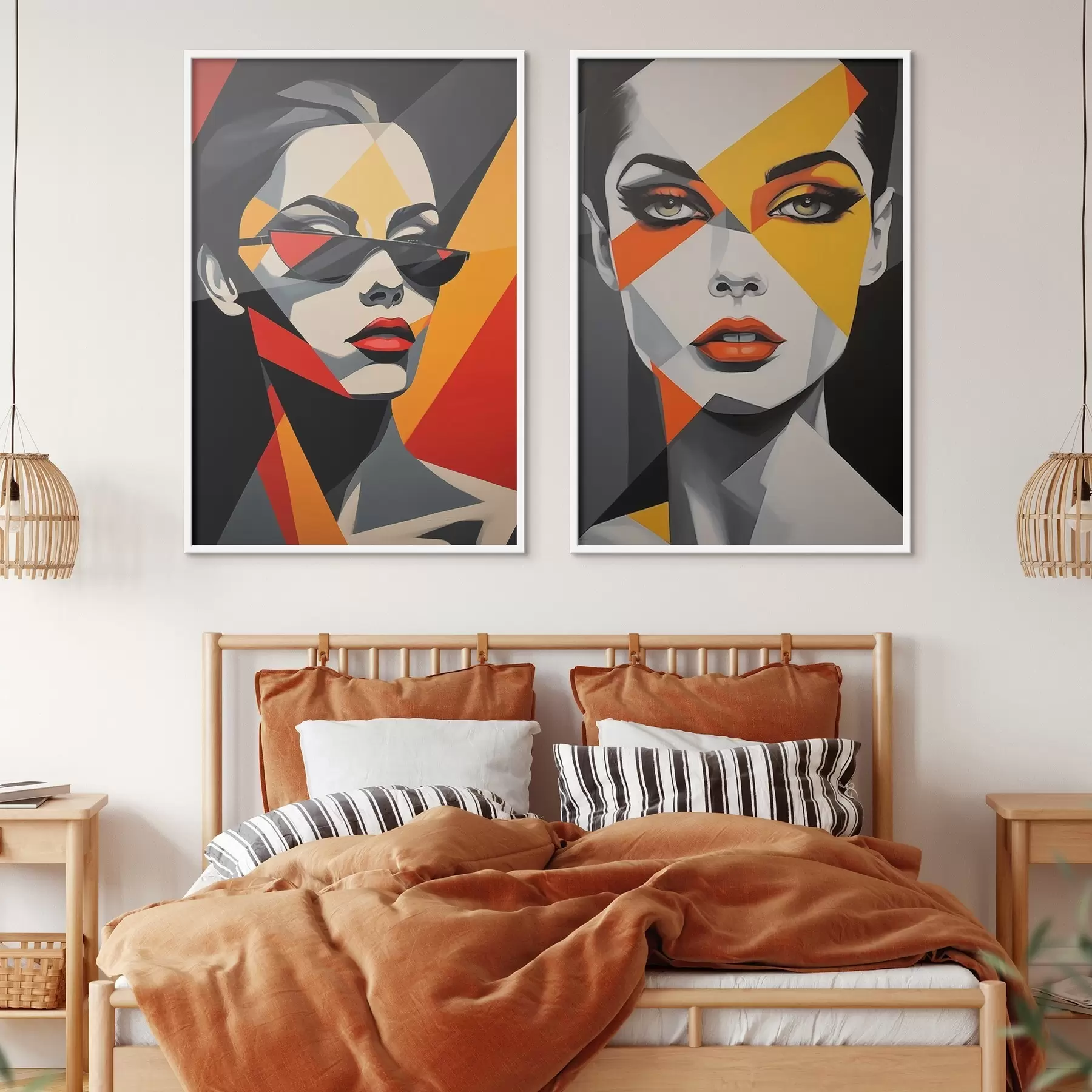 Fototapety Abstraktné portréty d01077