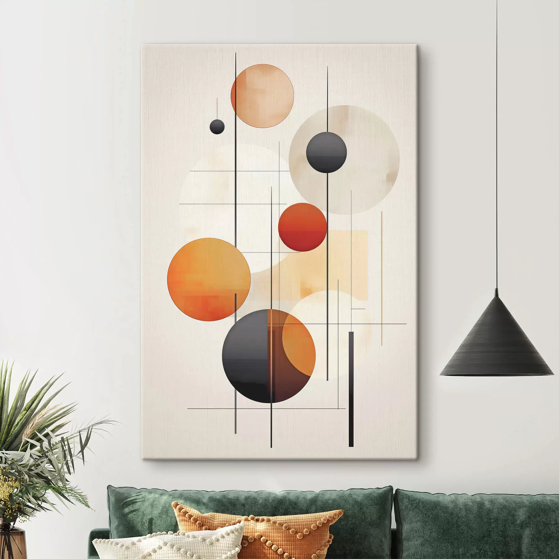 Fototapety Geometrická abstrakcia s guľami s46977