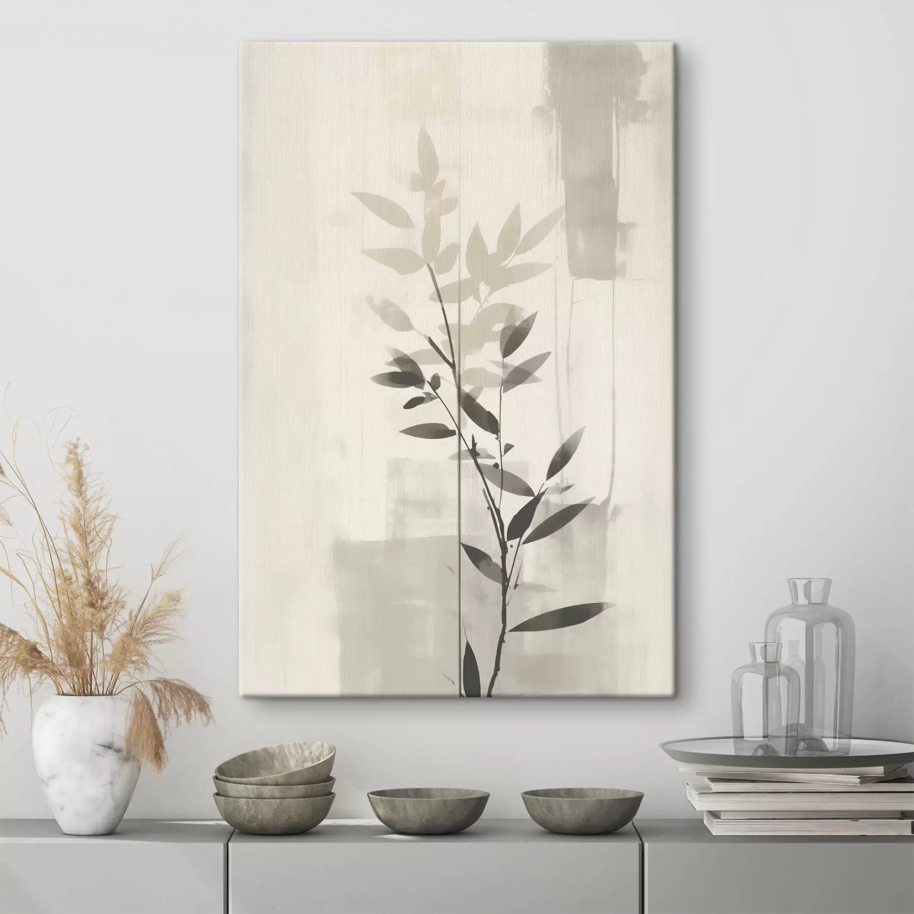 Obraz Abstraktné vetvy listov s47102