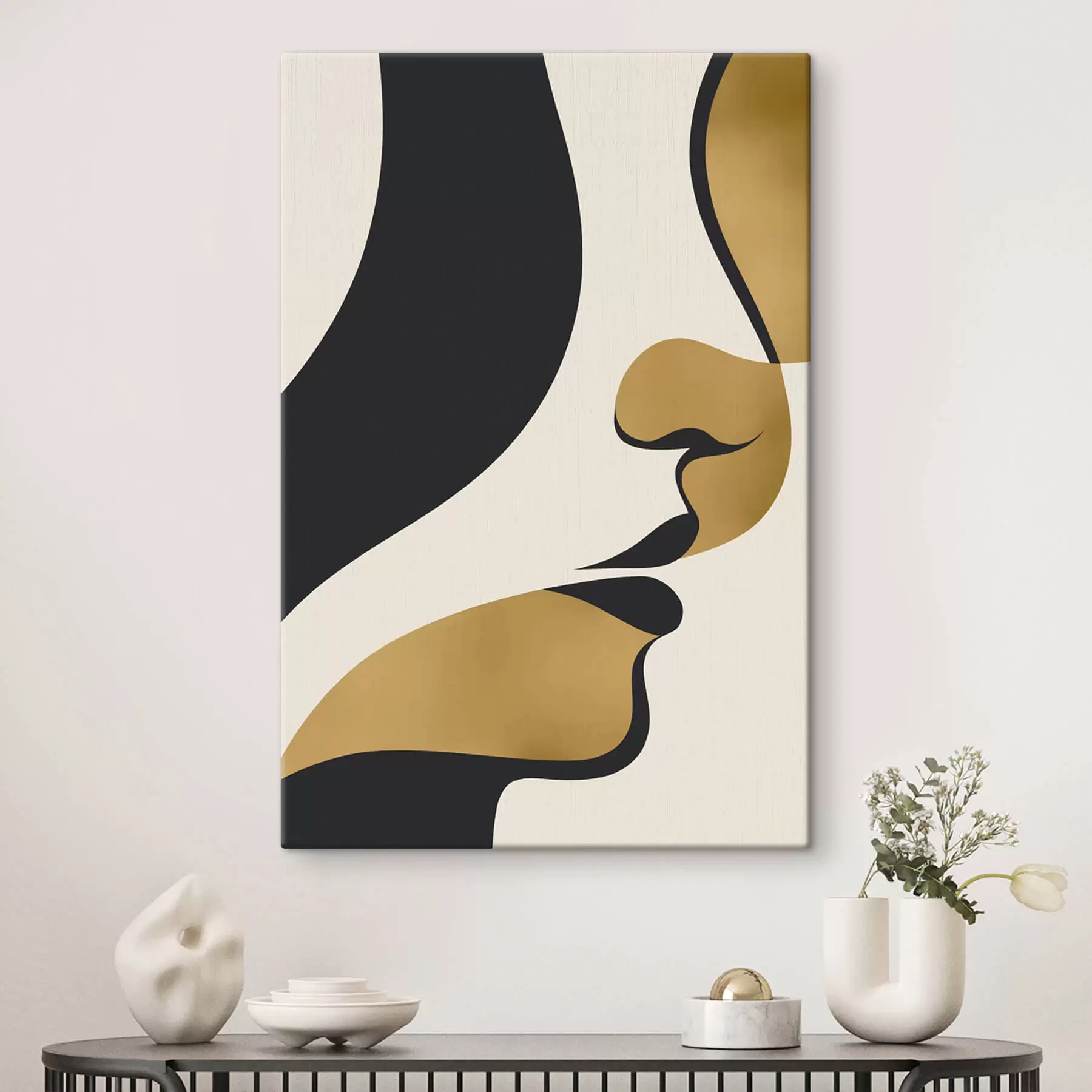 Obraz Abstraktná silueta tváre s47251