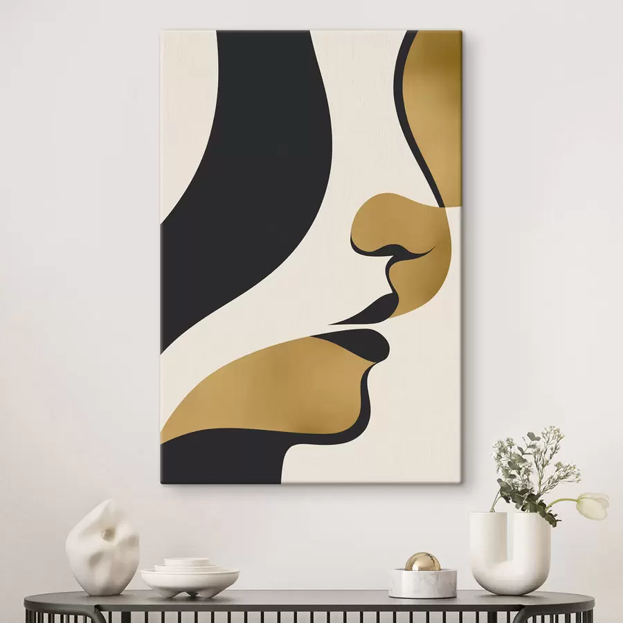 Obraz Abstraktná silueta tváre s47251