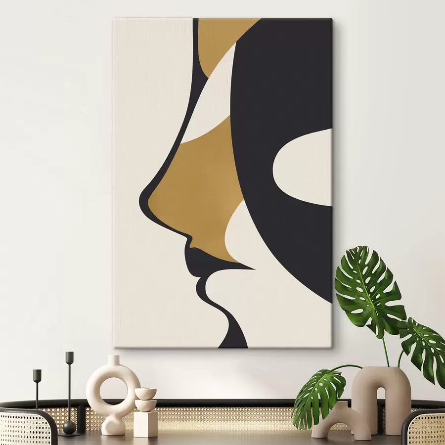 Obraz Abstraktná silueta tváre s47252