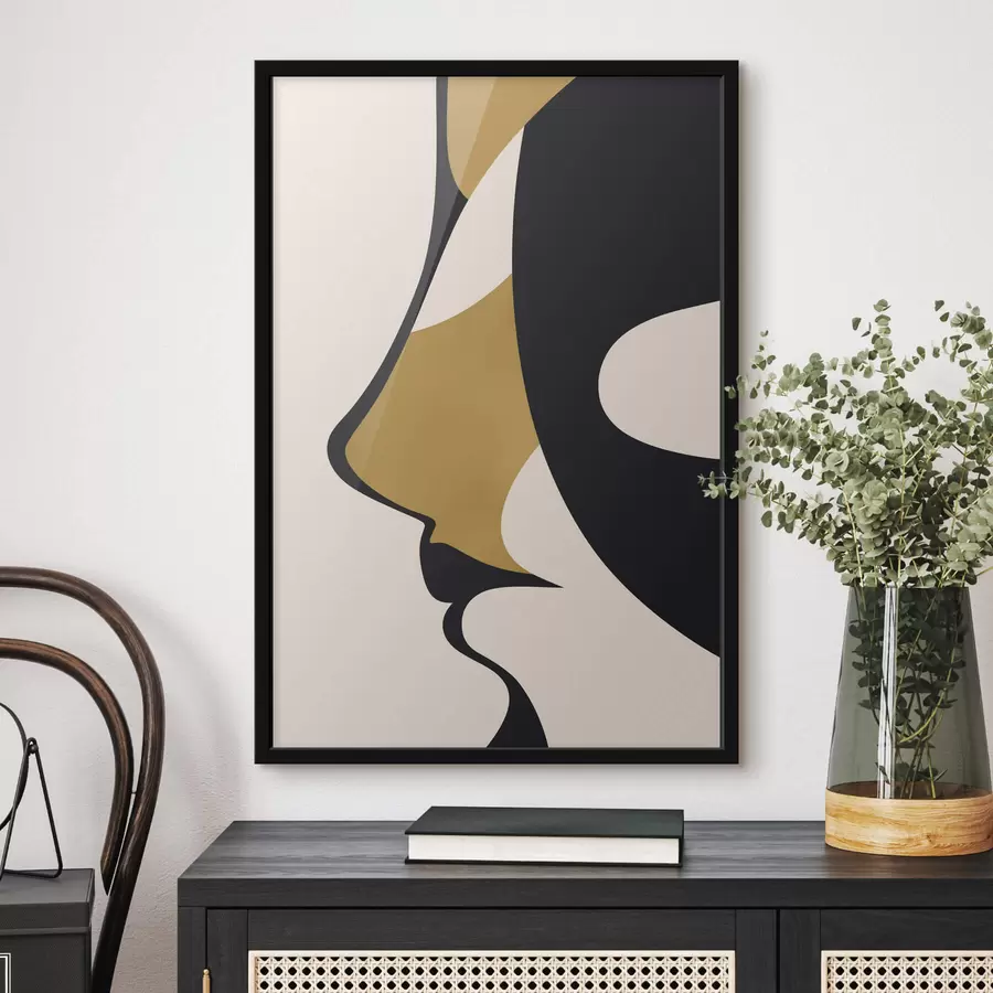 Fototapety Abstraktná silueta tváre f47252