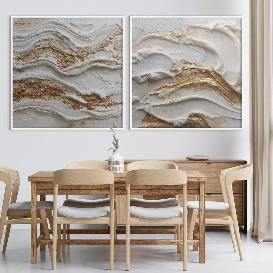 Fototapety Objemová abstrakcia s bielymi a žltými ťahmi d00742