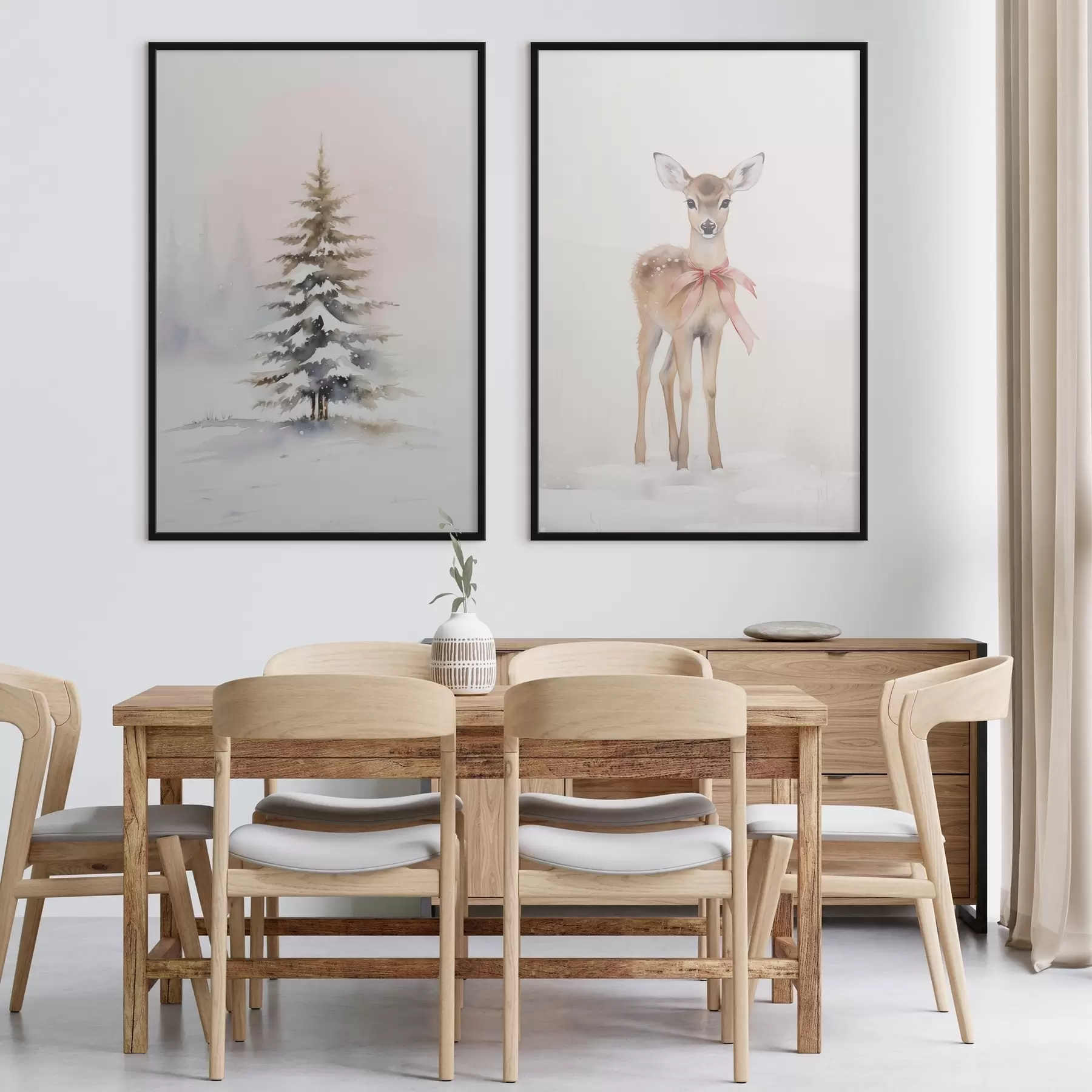 Fototapety Smrek a srna d00933