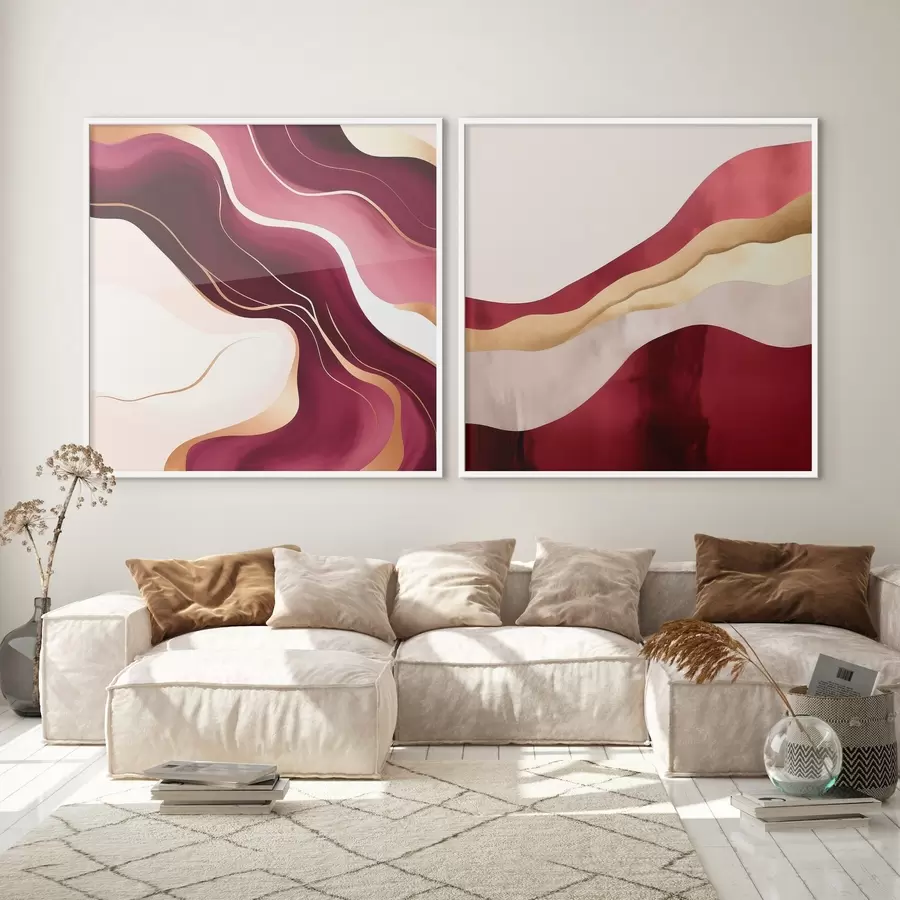 Fototapety Vlnitá abstrakcia, bohaté odtiene d00903