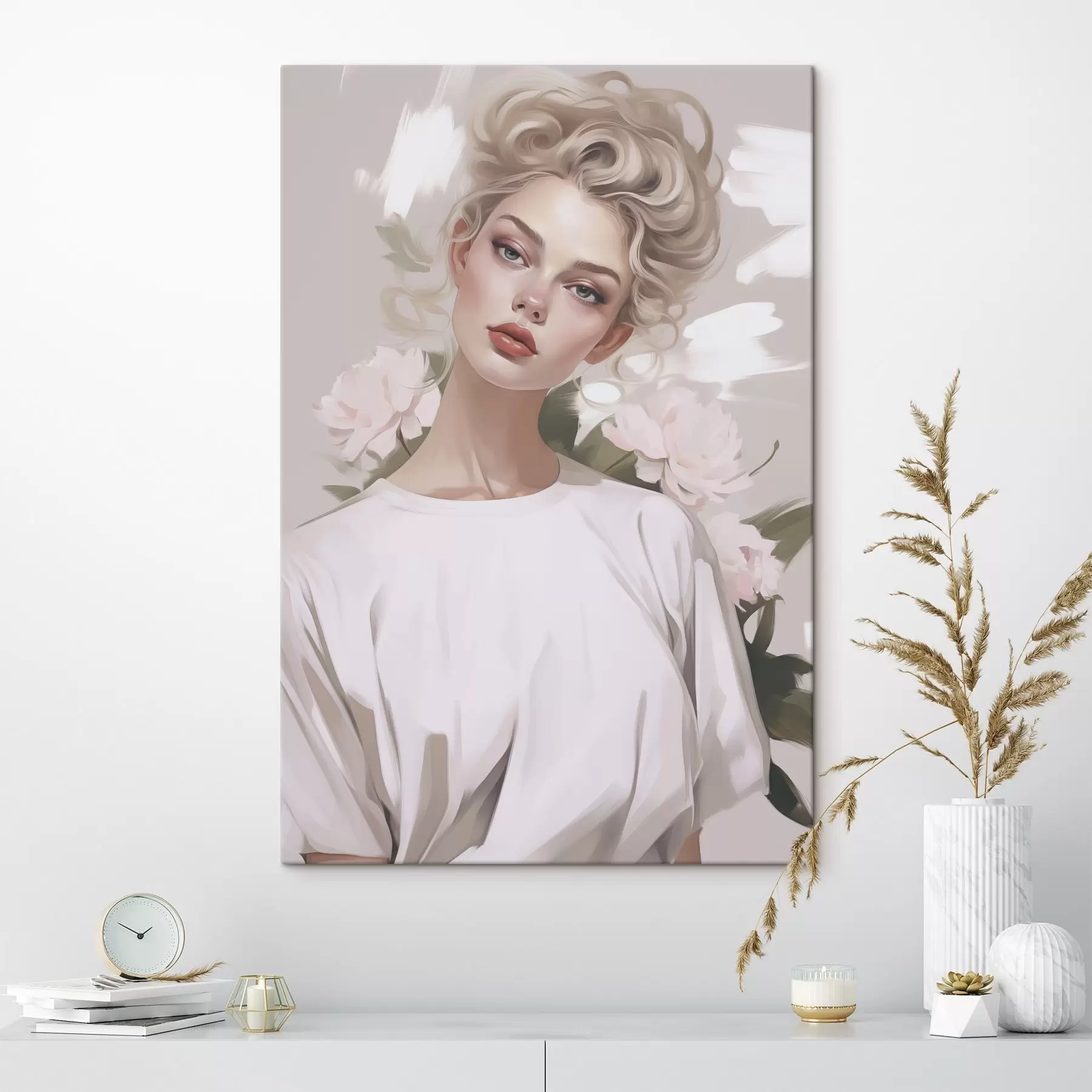 Obraz Portrét dievčaťa v tričku s47340