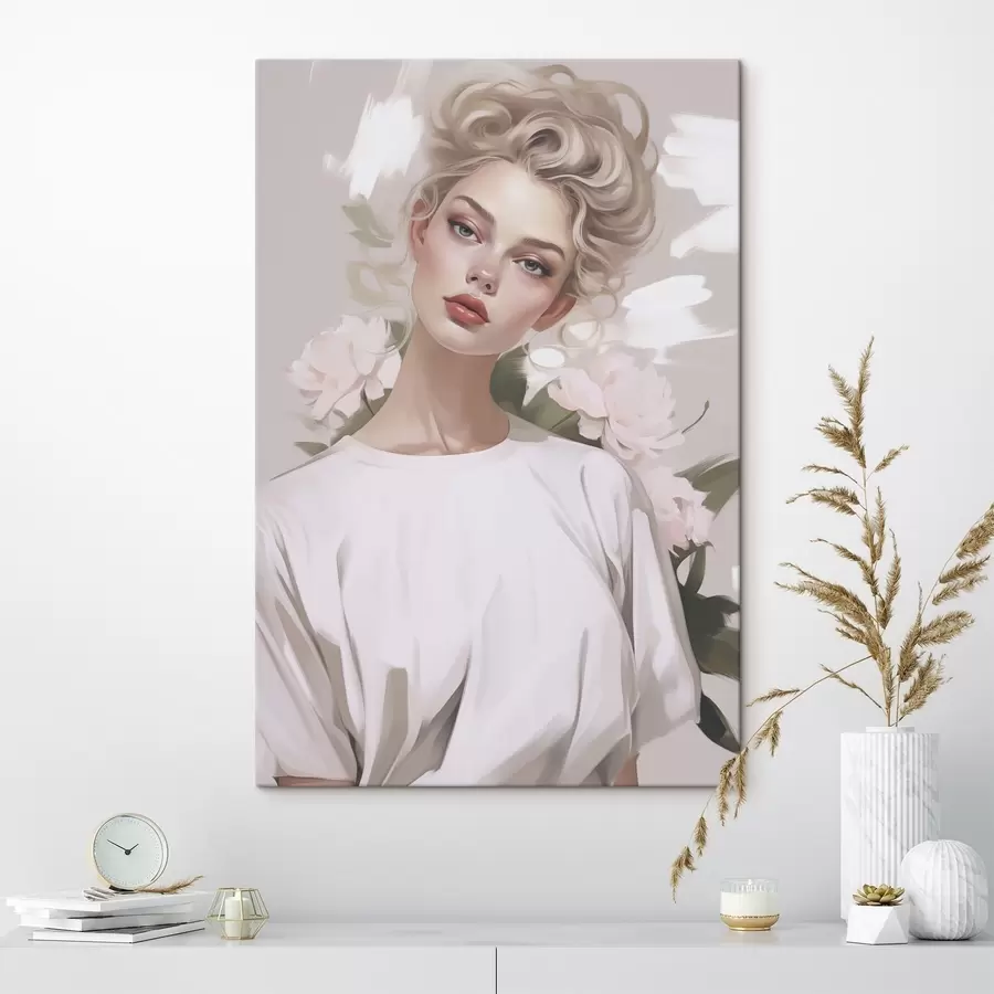 Obraz Portrét dievčaťa v tričku s47340