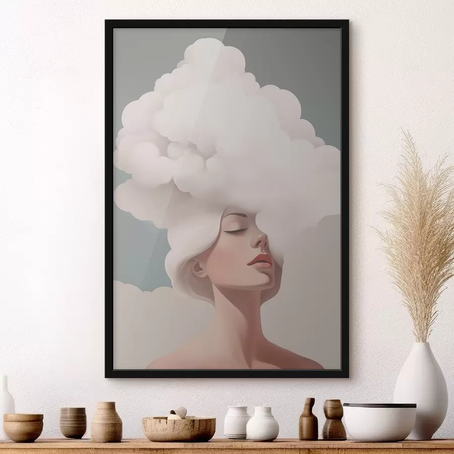 Fototapety Dievča a oblak f47338