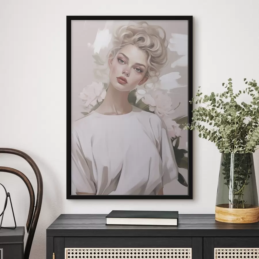 Fototapety Portrét dievčaťa v tričku f47340