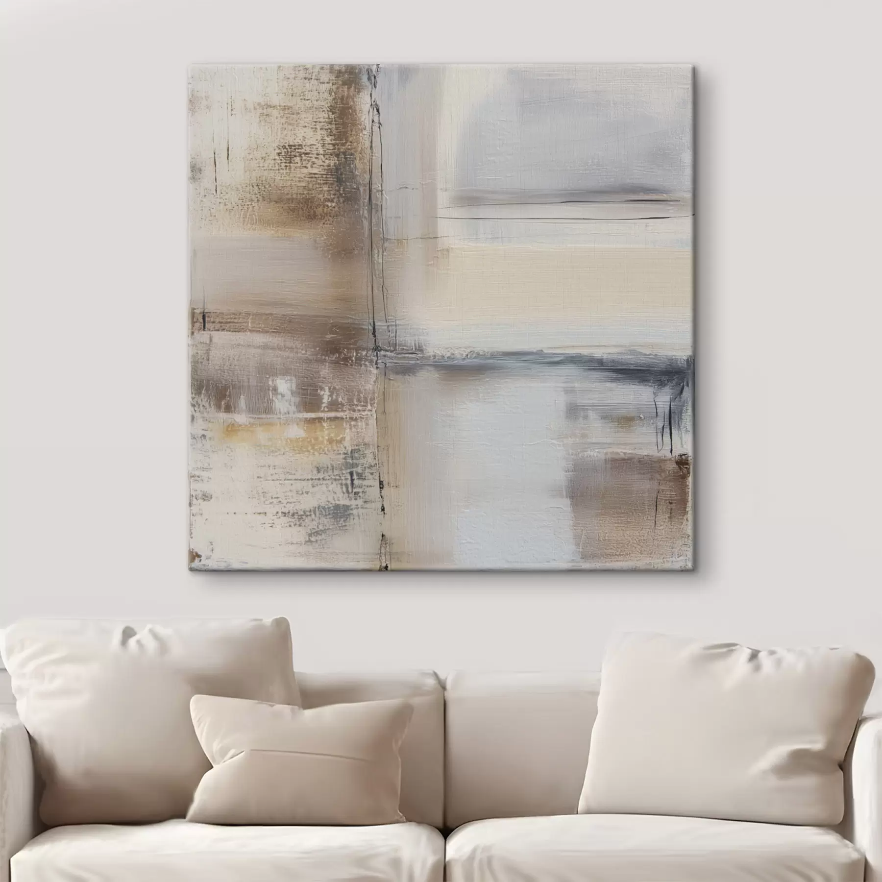 Obraz súčasná abstrakcia v tlmených tónoch s47122