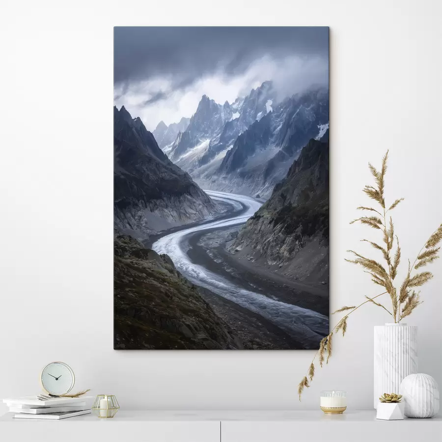 Obraz horská krajina s mrakmi s47142