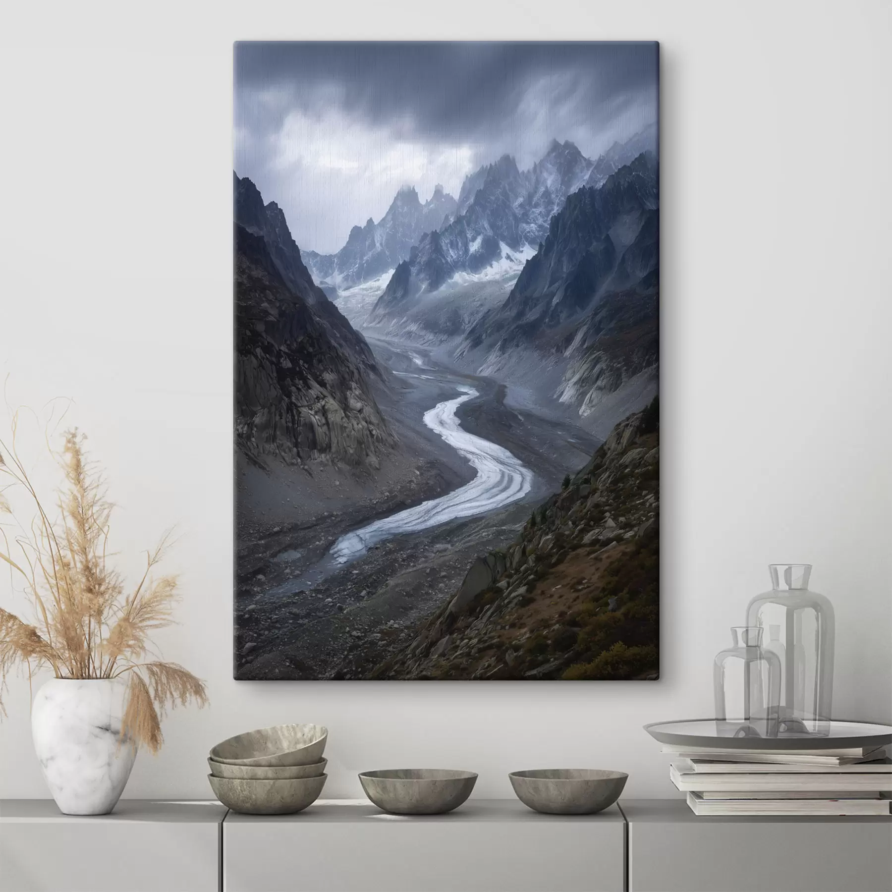 Obraz horská krajina s mrakmi s47143