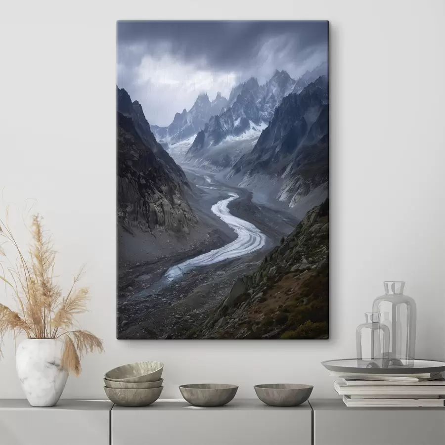 Obraz horská krajina s mrakmi s47143