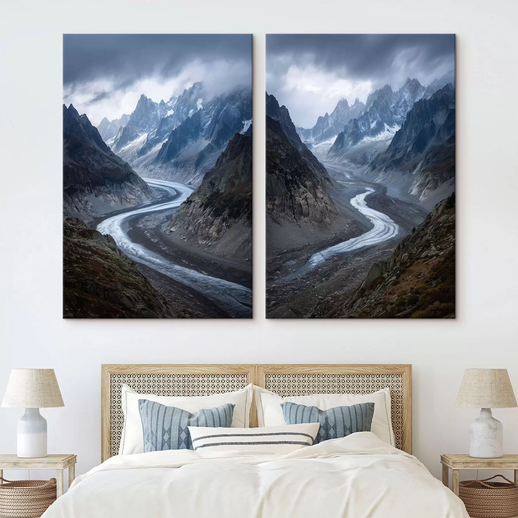 Obraz horská krajina s mrakmi m01180