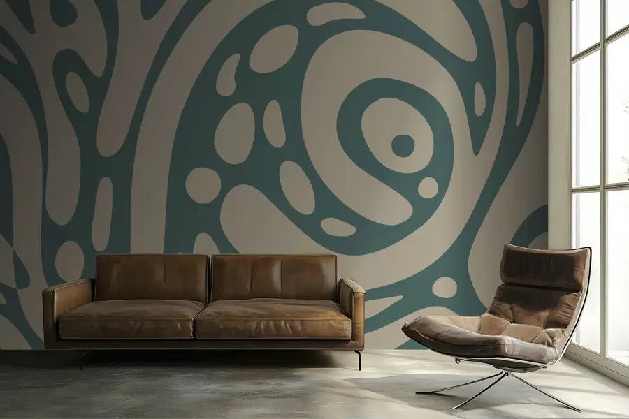 Fototapety Abstraktný vzor s plynulými organickými tvarmi w05071